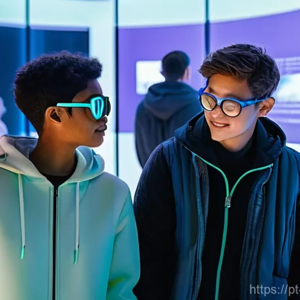 문화콘텐츠 기획사의 성과 평가 기준 - **Audience Engagement and Digital Innovation:**
    "A diverse group of adults and teenagers, casual...