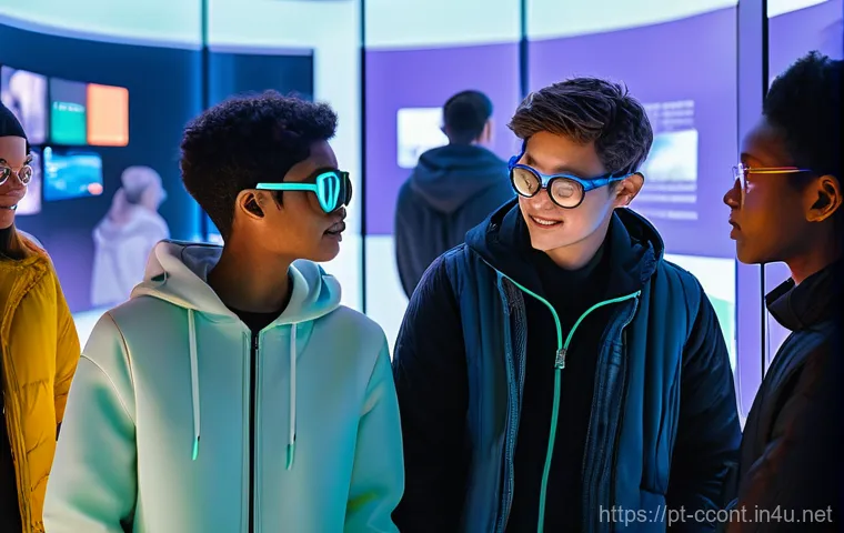 문화콘텐츠 기획사의 성과 평가 기준 - **Audience Engagement and Digital Innovation:**
"A diverse group of adults and teenagers, casual...